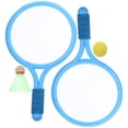 thumbnail image 1 of Outdoor Sports Tennis Racquet Sets Lightweight Tennis Rackets with Balls Beach Game Toys for Children Kids (Blue, 2pcs Balls, 2pcs Rackets), 1 of 8