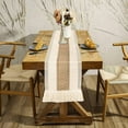 thumbnail image 5 of Farmhouse Boho Table Runner, Stitching Edge Handmade Crochet Bohemian Style, Suitable for Dining Table Decoration 180cm, 5 of 5