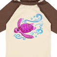 thumbnail image 4 of Inktastic Cute Pink Sea Turtle Boys or Girls Long Sleeve Baby Bodysuit, 4 of 5