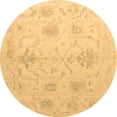thumbnail image 1 of Ahgly Company Indoor Round Oriental Brown Traditional Area Rugs, 3' Round, 1 of 4