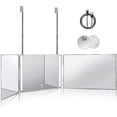 thumbnail image 1 of 3 Way Mirror For Self Hair Cutting 360 Mirror With Led Lights, Trifold Self Haircut Mirror Rechargeable With Height Adjustable, 1 of 5