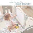 thumbnail image 4 of Fortella Cloud Castle, Baby Playpen with Whiteboard and Activity Wall, Unisex Gray 14 Panel, 4 of 6