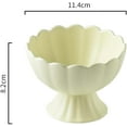 thumbnail image 2 of WAIT FLY Macaron Ceramic Dessert Footed Trifle Ice Cream Pudding Serving Bowl for Fruit, Salad, Candy, Snack - Yellow - 6 OZ, 2 of 8