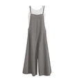 thumbnail image 4 of SRZYMJ Women's Jumpsuit with Pockets Women's Oversized Straps Jumpsuit Casual Wide Leg Romper with Pockets for, 4 of 4