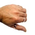 Set of 3 Hand Pure Copper Rings. Made with 100 Pure Raw