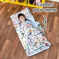 thumbnail image 2 of AOLOA Personalized Toddler Nap Mat for Daycare, Custom Name Kids Sleeping Bag with Pillow and Blanket for Preschool Kindergarten, Mermaid Design Nap Mats Easy Carry, 2 of 8
