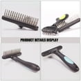 thumbnail image 3 of TABLZONE Pet Dematting Comb Dog Shedding Tool Plastic Blue 1Set, 3 of 8