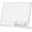 11" X 8.5", variant on Acrylic Sign Holder 5" x 7" with 3.5" x 2" Business Card Pocket Slant Back Side Load Clear Table Tent for Tradeshows Expos and Conventions