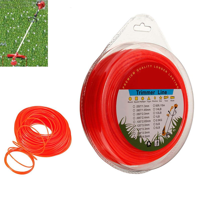 3mm x 15m Garden Trimmer Line Electric Strimmers Grass Lawn Weeds Heavy Duty Red 