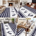 thumbnail image 5 of 6x9 Area Rugs for Living Room, Farmhouse Purple Plaid Non Slip Area Rugs for Kitchen Bedroom Entryway, Vintage Country Cock Checkered Washable Carpet Runner Rug Floor Mats for Bedroom Home Decor, 5 of 8