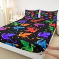 thumbnail image 3 of jejeloiu Colorful Wild Dragon Twin Sheet Sets,Magic Cartoon Animal Bedding For Boys 3-Piece, 3 of 7