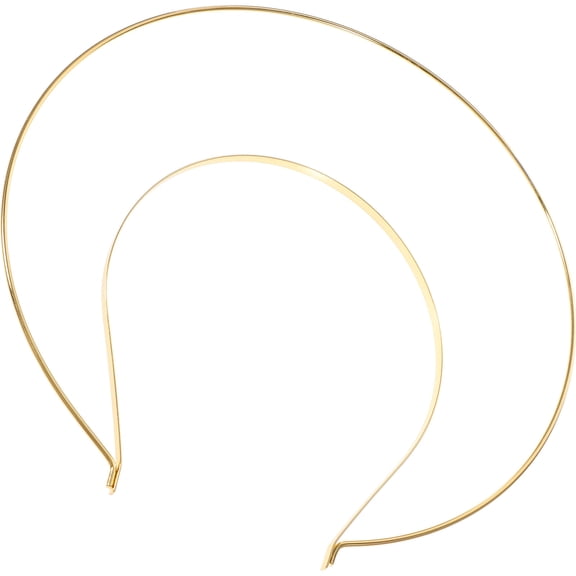 Topbathy Golden Decorative Headband for Ladies Made of Metal Lightweight Comfortable to Wear 1PC