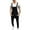 1#Black, variant on Mens Dungarees Slim Fit Denim Dungarees Bib and Brace Overalls with Pockets Skinny Work Overalls Stretch Utility Workwear Smart Casual Jumpsuit for Men Y2K Streetwear