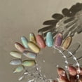 thumbnail image 4 of Universal Rainbow Cat Eye Gel Nail Polish Glitter 9D Holographic Laser Diamond Glitter Reflective Gel Nail Polish Magnetic Gel Polish with Magnetic Stick Table Nail Lamp, 4 of 9
