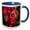 Blue/White, variant on 3drose, Rose Grape, Showy Medinilla, 15oz Mug