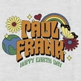 thumbnail image 2 of Women's Paul Frank Vintage Happy Earth Day  Racerback Tank Top White Heather Large, 2 of 4