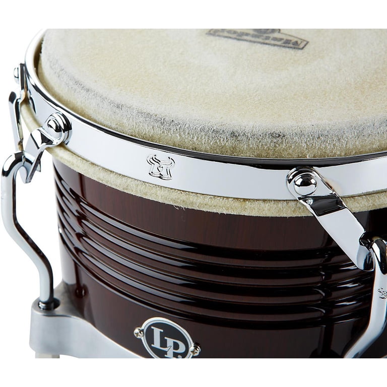 LP Matador Wood Bongos, Dark Brown/Chrome - Walmart.com