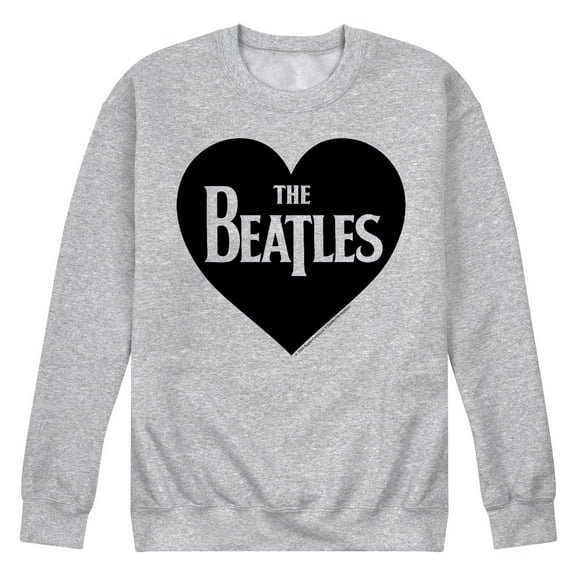 The Beatles - Heart Logo - Men's Crew Fleece Sweatshirt
