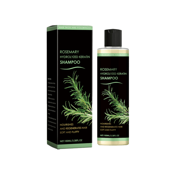 Rosemary thickening shampoo, plant-based oil control, fluffy, long-lasting, refreshing, not flat, repair frizzy hair, plump and strong, suitable for both men and women