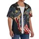 thumbnail image 2 of Balery North American Bald Eagle1 Camisa Casual de Manga Corta con Botones para Hombre, Texturizada, Estilo Cubano, para Playa, Verano-Medium, 2 of 5