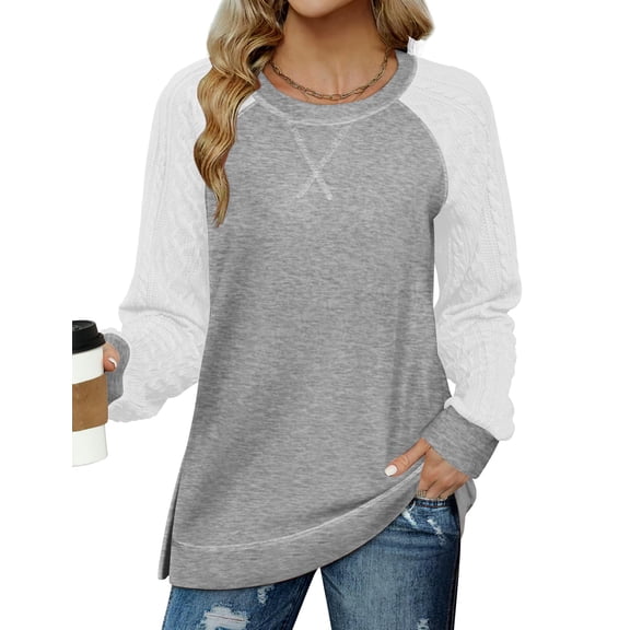 Zeagoo Oversized Tunic Tops for Women Loose Fit Long Sleeve Tunic Shirts Fall Tunics Casual Knit Tops Lightweight Hoodies