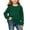 Green, variant on OGLCCG Girls' Sweaters Cable Knit Long Sleeve Pullover Sweater Casual Kids Fall Winter Crew Neck Jumper Top(Purple,7-8 Years)