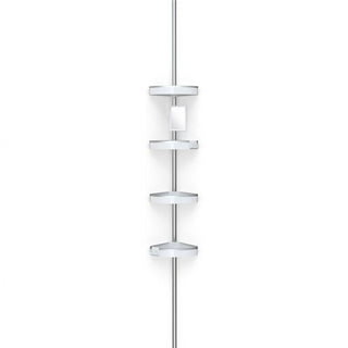 Artika Adjustable Over-The-Shower Head/Door Caddy with Mirror in Aluminum  and Stainless Steel CADG2-HD2 - The Home Depot