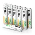 thumbnail image 1 of Paquete de 12 baterías recargables EBL AAA 1100mAh Ni-MH, 1 of 7