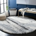 thumbnail image 2 of Safavieh  Fontana Shag Concepcio Rug Grey,Taupe 6'7" x  6'7" 6' Round Indoor Living Room,Bedroom,Dining Room Round, 2 of 8