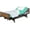 Aqua Blue, variant on 4 Pack Fitted Hospital Bed Sheets with Elastic All Around for a Double Brushed Ultra Soft Breathable 100% Microfiber Sheets, 36” x 84” x 12”