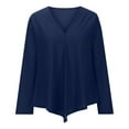 thumbnail image 6 of GigrtiJin Dressy Casual Blouses for Women Deep V Neck Tops Loose Long Sleeve T Shirt Elegant Spring Summer Tunic Shirts, 6 of 6