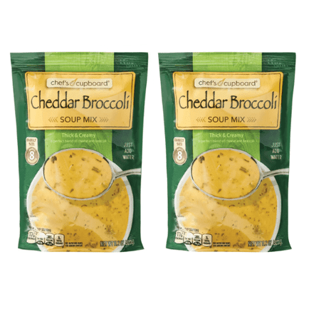 Chef's Cupboard Cheddar Broccoli Soup Mix, Thick & Creamy, 11.2 oz,2 Pack