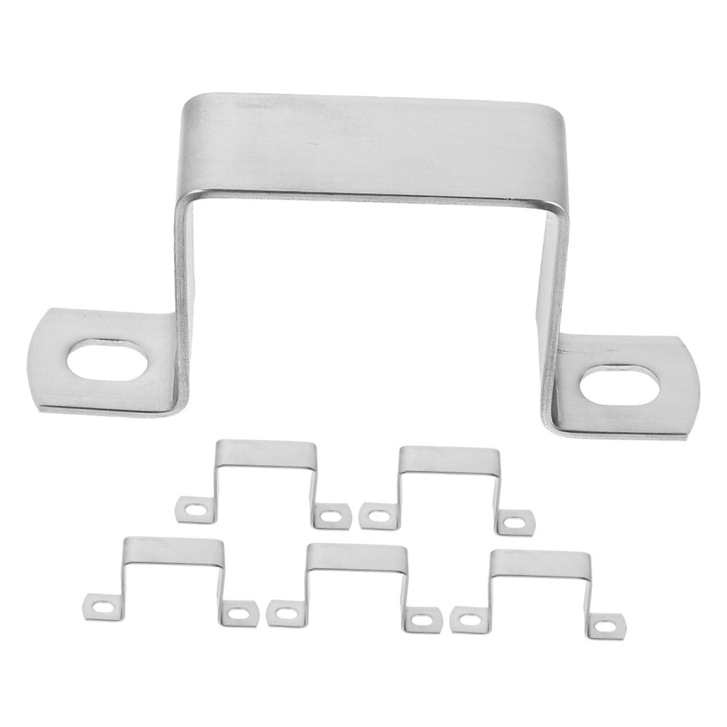 FOMIYES OUNONA 6-Pack Pipe Support U-Clamp Hanger Brackets for Tube Mounting and Secure Fixing