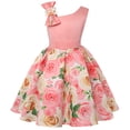 thumbnail image 1 of LEEy-world Vêtements pour Fillettes, Robe de Plage Sans Manches à Boutons, Ensemble Robe de Princesse et Bandeau, Rose, 1 of 5