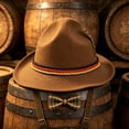 thumbnail image 4 of Fewfanhot Oktoberfest Bavarian Felt Fedora Hat, Wide Brim Festival Costume Hat with Plume & German Flag Rope Band, 4 of 9