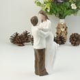 thumbnail image 2 of Figura de resina para novio y novia, adorno para pastel de boda, decoración romántica para pastel para boda, 2 of 8