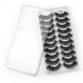 thumbnail image 2 of Pestañas, paquete múltiple, pestañas postizas de visón, volumen, finas, pares, estilo 8D, pestañas postizas, ojos de visón, 10 pares de pestañas, paquete de pestañas dramáticas, 2 of 7