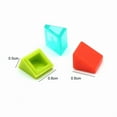 thumbnail image 3 of 400pcs DIY Building Blocks Figure Smooth Bevel Bricks 1x1 Educational Creative Toys for Children Size Compatible With 54200 Dark Blue 400pcs, 3 of 6