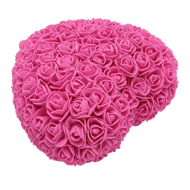 Rosas Artificiales Corazón Espuma Falso Hecho A Mano Romántico