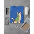 thumbnail image 3 of I Knew It. Alien Kitten T-Shirt Men -Smartprints Designs, Male 3X-Large, 3 of 4