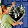 thumbnail image 3 of Door Hanging Decoration for Front Door A Z Last Name Heart Shaped Sign Farmhouse 26 Letter Personalization Outdoor Front Porch Hangings, 3 of 4