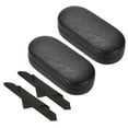 thumbnail image 1 of Estuche duro para gafas Uxcell, 2 paquetes, estuche grande de cuero PU, organizador de gafas de sol, negro, 1 of 7