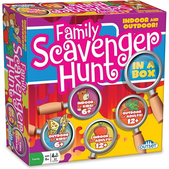 shiyou-Family Scavenger Hunt in A Box - Updated Version, , Indoor & Outdoor Game for Children & Families, Search for Objects On Your Cards, 2+ Players, Kids & Adults Ages 6+