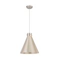 thumbnail image 3 of Innovations Lighting  Newton Metal Cone - 1 Light 16" Cord Hung Pendant Satin Nickel, 3 of 5