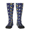 thumbnail image 2 of Lsque Astronaut Corgi Printed Crew Socks Men's Women's LightWeight Thin Casual Calf Socks ,Knee High Socks,Cotton Socks, 2 of 9