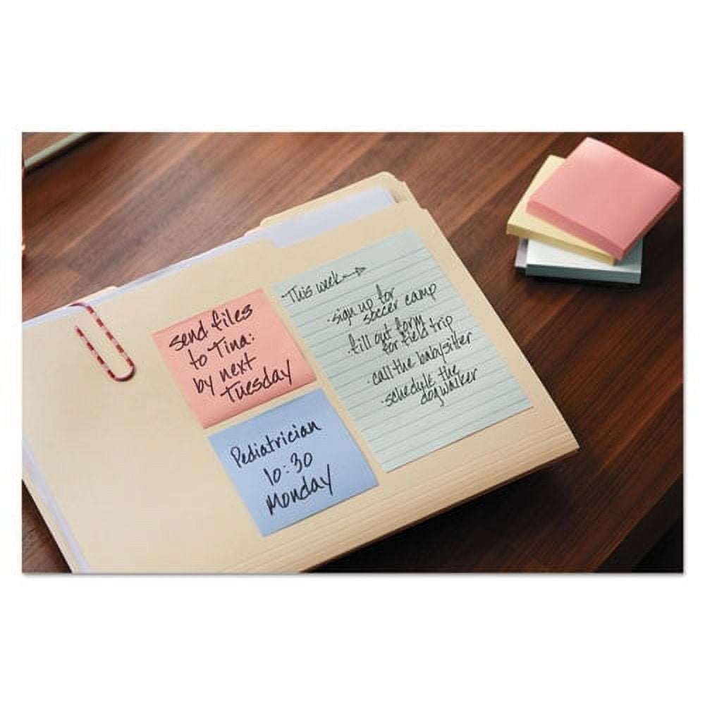 "Recycled Pop-Up Notes, 3 X 3, Assorted Helsinki Colors, 100-Sheet, 12/pack | Bundle of 5 Packs"