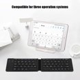 thumbnail image 1 of Teclado Inalámbrico Bluetooth Keyboard Plegable USB con Cable Recargable Mini Teclado Inalámbrico Recargable Tama?o Completo Teclado Plegable Ultra Delgado Tama?o de Bolsillo Portátil Conveniencia Unbranded DS06380, 1 of 7