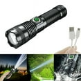 thumbnail image 2 of Rechargeable 1000000 Lumens Xhp70 Most Powerful LED Flashlight USB Zoom Torch, 2 of 10