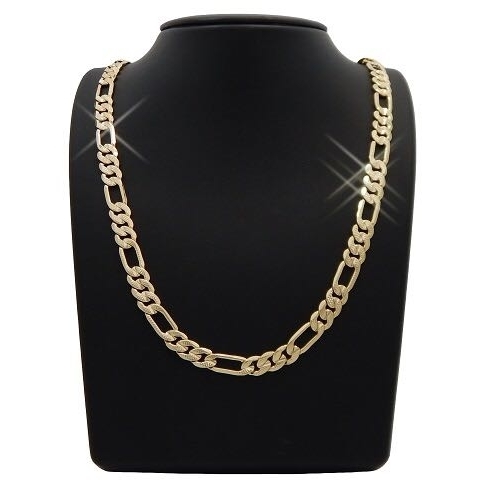 Matt Finish Thick Figaro Chain unisex 