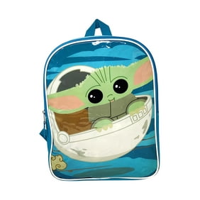 Star Wars Grogu 15" Backpack Mandalorian Baby Yoda Flat Front